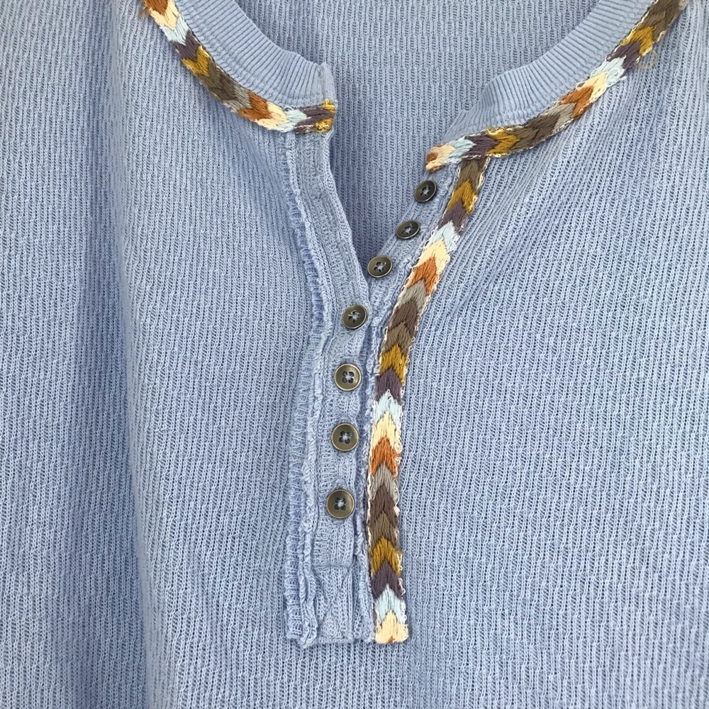 Free people embroidered thermal top - Picture 6 of 7